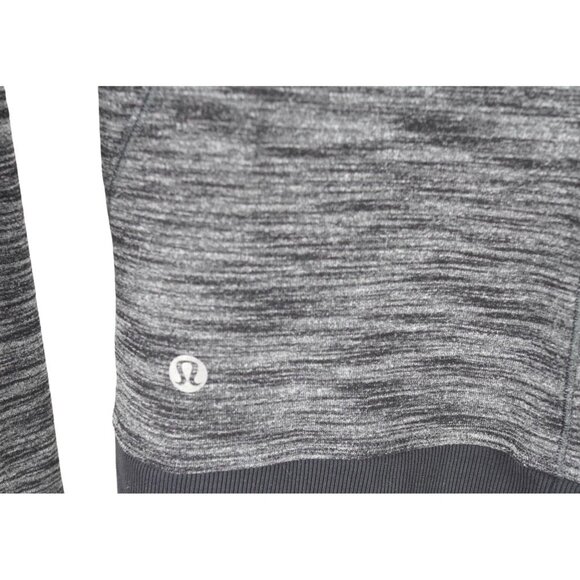 Lululemon It's Rulu 1/4 Zip Pullover Heather Gray‎ Size 4 - Picture 6 of 10